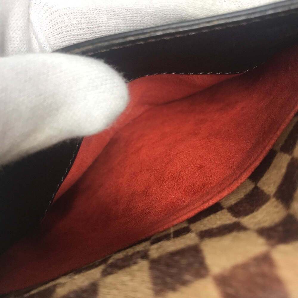 LOUIS VUITTON Authentic Brown Damier Leather Pochette Shoulder Bag - Picture 16 of 16